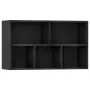 Libreria/Credenza Nera 50x25x80 cm in Truciolato