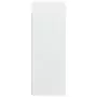 Armadietto Pensile a Parete Bianco 69,5x32,5x90 cm