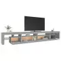 Mobile Porta TV con Luci LED Grigio Sonoma 290x36,5x40 cm