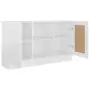 Credenza Bianco Lucido 120x30,5x70 cm in Truciolato