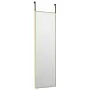 Specchio da Porta Oro 30x100 cm in Vetro e Alluminio