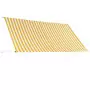 Tenda da Sole Retrattile 300x150 cm Giallo e Bianco