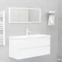 Mobile da Bagno con Lavabo Integrato Bianco in Truciolato