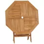 Tavolo da Giardino Pieghevole 85x85x76cm Legno Massello di Teak