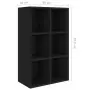 Libreria/Credenza Nera 66x30x97,8 cm in Truciolato