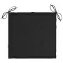 Cuscini per Sedie da Giardino 2 pz Nero 40x40x3 cm in Tessuto