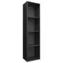 Libreria / Mobile TV Nero 36x30x143 cm in Truciolato