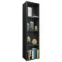 Libreria / Mobile TV Nero 36x30x143 cm in Truciolato