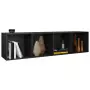 Libreria / Mobile TV Nero 36x30x143 cm in Truciolato