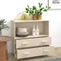 Credenza Miele 85x35x80 cm in Legno Massello di Pino