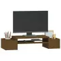 Supporto per Monitor Miele 70x27,5x15 cm Legno Massello di Pino