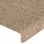 Tappetini per Scale Tessuto Agugliato 15 pz 65x25 cm Crema