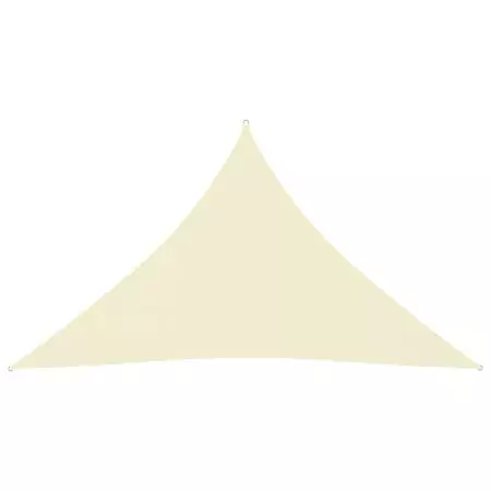 Parasole a Vela Oxford Triangolare 4x4x5,8 m Crema