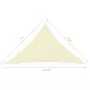 Parasole a Vela Oxford Triangolare 4x4x5,8 m Crema