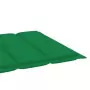 Cuscino per Lettino Prendisole Verde 200x50x3 cm in Tessuto