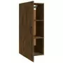 Mobile Pensile Rovere Fumo 35x34x90 cm in Legno Multistrato