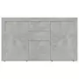 Credenza Grigio Cemento 120x36x69 cm in Truciolato