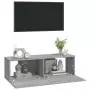 Mobili TV Parete 2pz Grigio Sonoma 100x30x30 Legno Multistrato