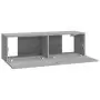 Mobili TV Parete 2pz Grigio Sonoma 100x30x30 Legno Multistrato