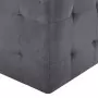 Pouf 2 pz Grigio 30x30x30 cm in Similpelle Scamosciata