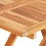 Set da Bistrot 3 pz con Cuscini Verdi in Legno Massello di Teak