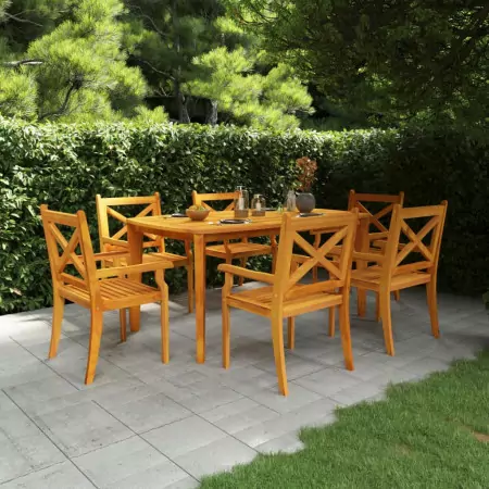 Tavolo da Giardino 160x90x75 cm Legno Massello Di Acacia