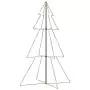 Albero di Natale a Cono 240 LED per Interni Esterni 118x180 cm