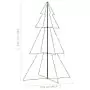 Albero di Natale a Cono 240 LED per Interni Esterni 118x180 cm