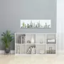 Libreria/Credenza Bianco Lucido 66x30x130 cm in Truciolato