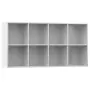 Libreria/Credenza Bianco Lucido 66x30x130 cm in Truciolato