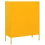 Armadietto Giallo Senape 80x35x101,5 cm in Acciaio