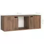 Mobile TV Rovere Fumo 88,5x27,5x30,5 cm in Truciolato