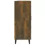 Credenza Rovere Fumo 69,5x34x90 cm in Legno Multistrato