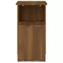 Tavolino da Salotto Rovere Marrone 36x30x56cm Legno Multistrato