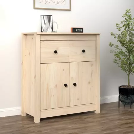 Credenza 70x35x80 cm in Legno Massello di Pino