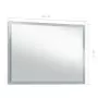 Specchio da Parete a LED per Bagno 100x60 cm