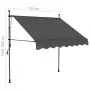 Tenda da Sole Retrattile Manuale con LED 150 cm Antracite