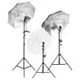 Kit per Studio Fotografico con Set Luci, Fondale e Riflettore