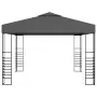 Gazebo da Giardino con Luci LED a Stringa 3x3 m Antracite