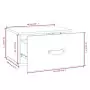 Comodini a Muro 2 pz Miele 40x29,5x22 cm