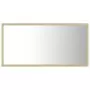 Specchio da Bagno LED Rovere Sonoma 80x8,5x37 cm in Truciolato