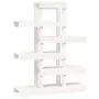 Supporto per Piante Bianco 85x25x109,5cm Legno Massello di Pino