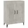 Credenza Grigio Cemento 69,5x34x90 cm in Legno Multistrato