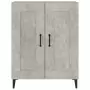 Credenza Grigio Cemento 69,5x34x90 cm in Legno Multistrato