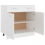 Armadio con Cassetto Bianco 80x46x81,5 cm in Truciolato