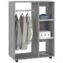 Armadio Grigio Sonoma 80x40x110 cm in Legno Multistrato