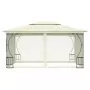 Gazebo con Rete 300x400x265 cm Crema