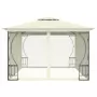 Gazebo con Rete 300x400x265 cm Crema