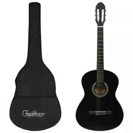 Chitarra Classica per Principianti con Custodia Nera 4/4 39"