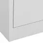 Armadio Classificatore Grigio Chiaro 90x46x103 cm in Acciaio